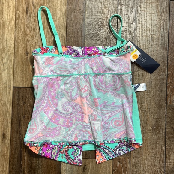 Aqua Couture Tankini Swim Top New Size Medium - Picture 8 of 13